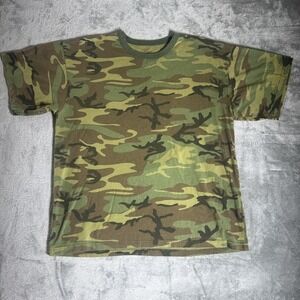 Rothco Camo T-Shirt XXL‎ Camouflage Camo Tee Military Woodland Outdoor Hunting